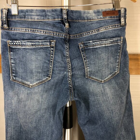 Blank NYC Intro Distressed High Low‎ Raw Hem Denim Jeans Sz 28 - Picture 7 of 11